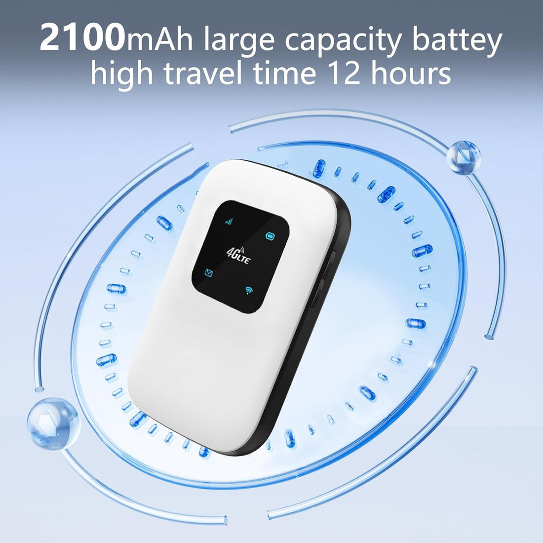 Kompaktes Design und 2100mAh Akku
