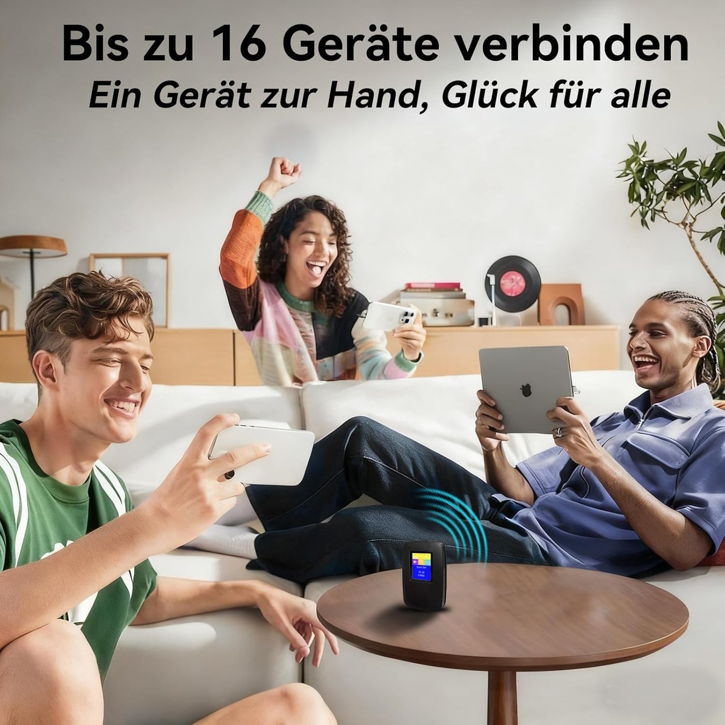 Wi-Fi 6 4G Mobiler WLAN Router | 600 Mbps & 3000mAh Hotspot